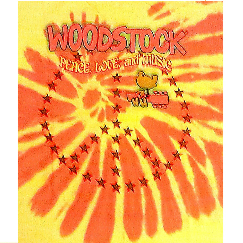 Woodstock Logo Tie Dye T-Shirt Vintage M XL NWT - Picture 2 of 3